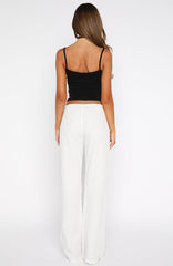 Getting You Close Pants White Pinstripe