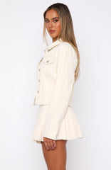 Ayla Denim Jacket Cream Wash